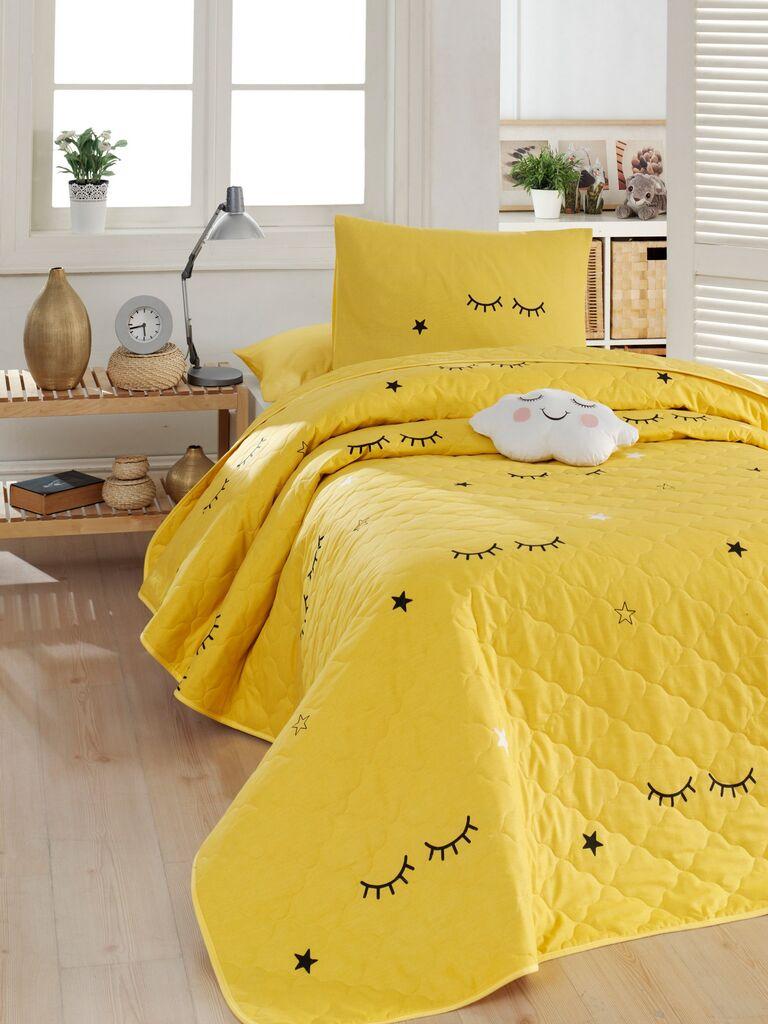 L'essentiel Maison Prespread Dide, 155x200 cm, жолта