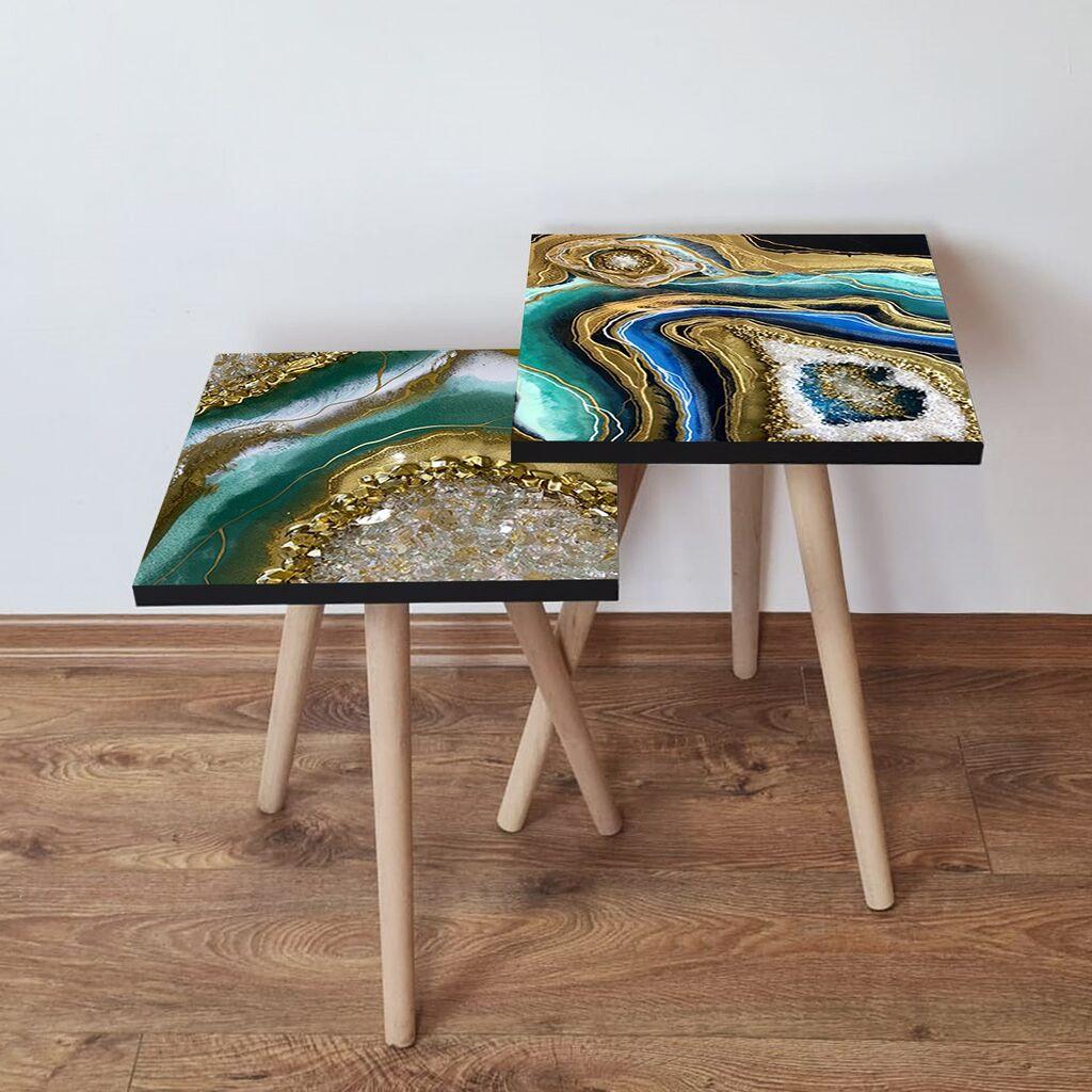 Комплет масички за кафе Hanah Home 2Shp333, 2 парчиња, тиркизна