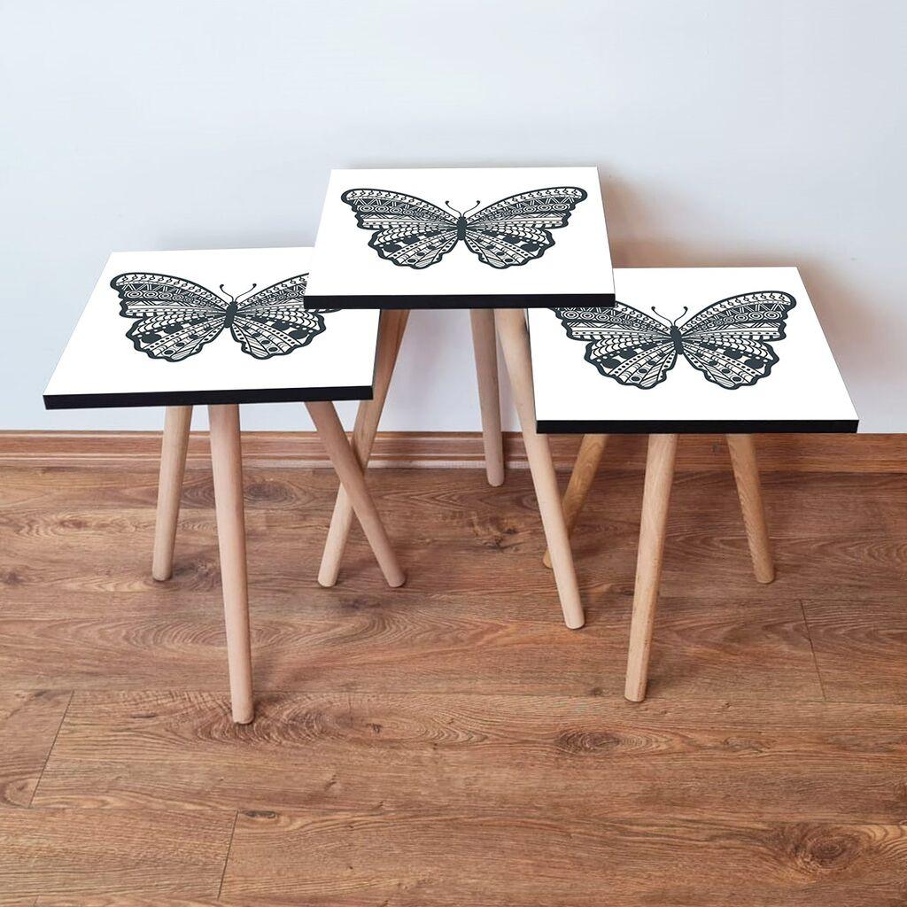 Комплет масички за кафе Hanah Home 3Shp12, 3 парчиња, шарени