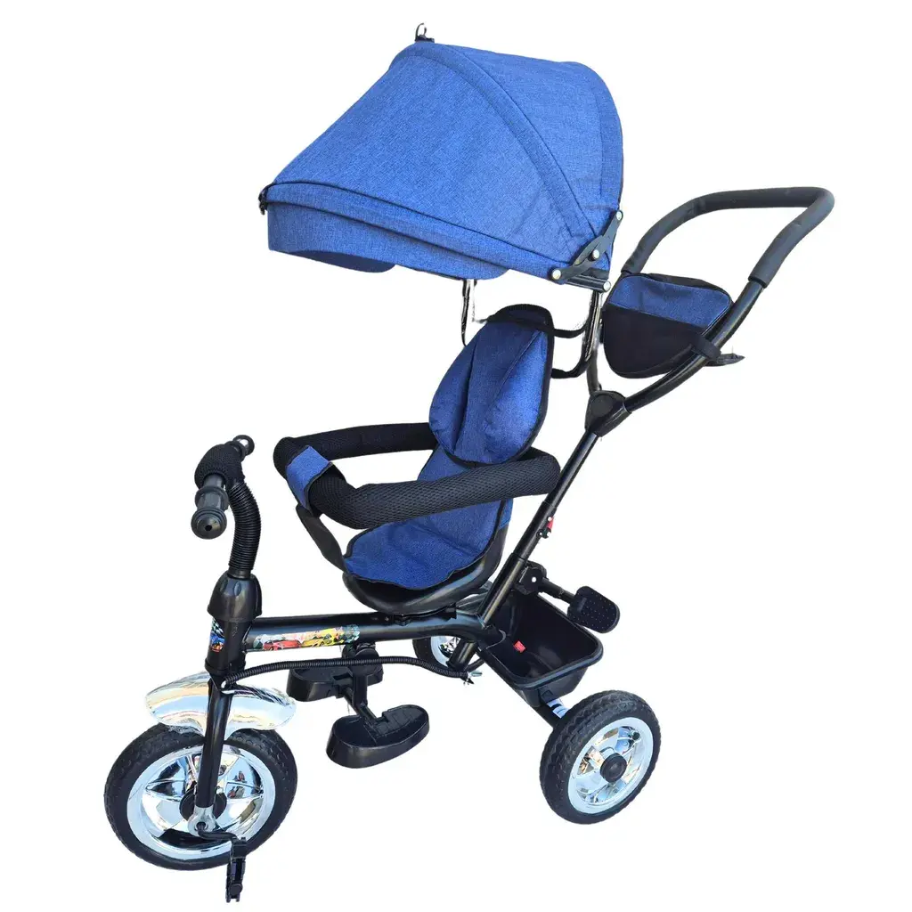 BabyLand Трицикл со тенда J-TS5011-B-СИН