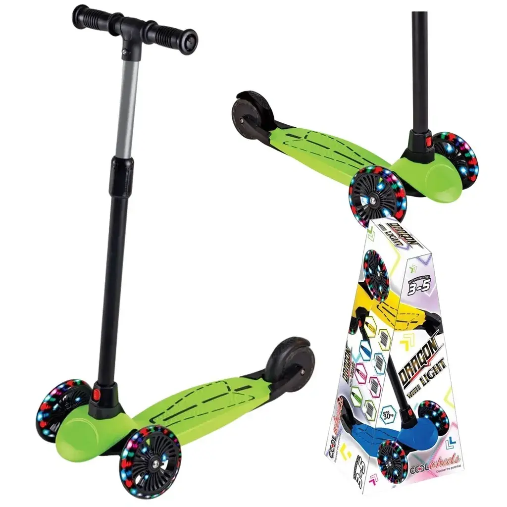 Furkan Toys Тротинет со светлечки тркала- FR59441 (зелен до 30кг)