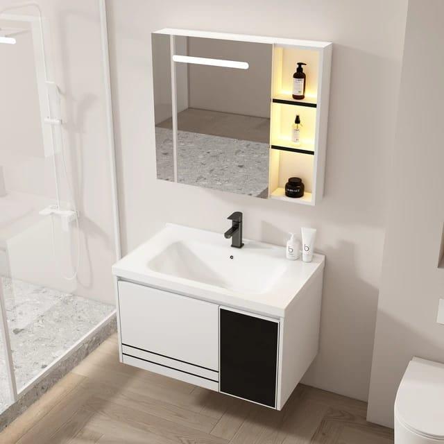 OUTLET ON Мебел за купатило со огледало и лавабо