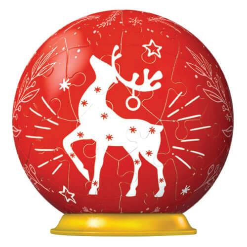 Ravensburger Ravensburger Red Reindeer Christmas Bauble 3D Puzzle-Ball (54 Pieces) Сложувалка