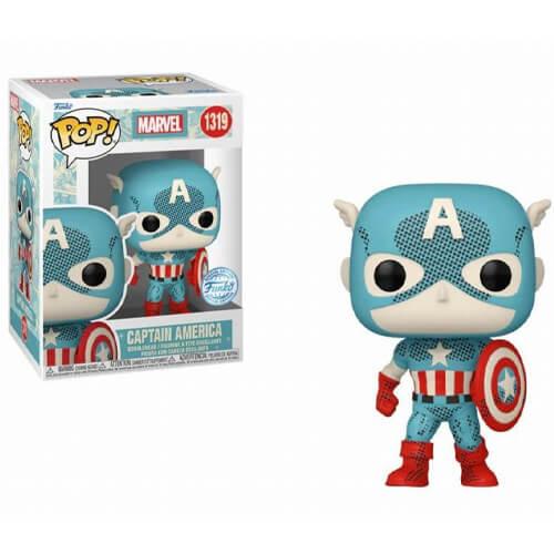 Funko Pop! Marvel Retro Reimagined - Captain America (Special Edition) #1319 Bobble-Head Фигура