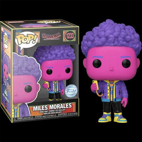 Funko Pop! Spider-Man Across the Spider-Verse - Miles Morales (Blacklight) (Special Edition) #1233 Bobble-Head Фигура