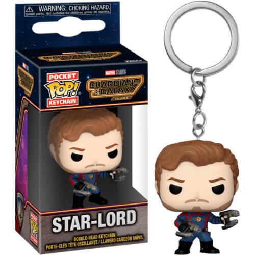 Funko Pocket Pop! Guardians of The Galaxy Vol.3 - Star-Lord Bobble-Head Vinyl Figure Keychain Приврзок