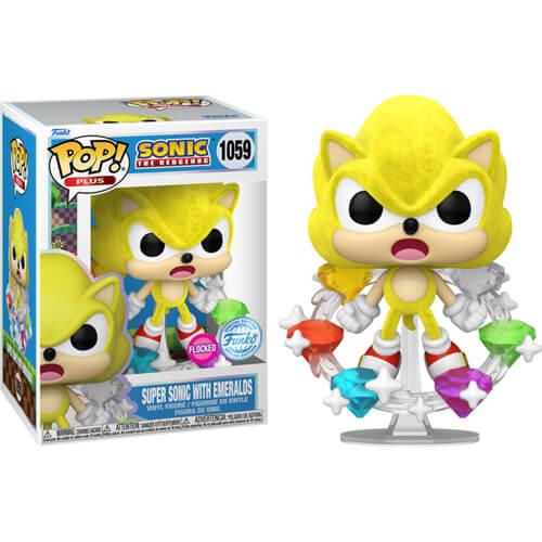 Funko Pop! Sonic the Hedgehog - Super Sonic with Emeralds (Flocked) (Special Edition) Фигура