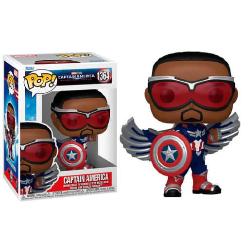 Funko Pop! Marvel: Captain America Brave New World - Captain America #1364 Bobble-Head Фигура