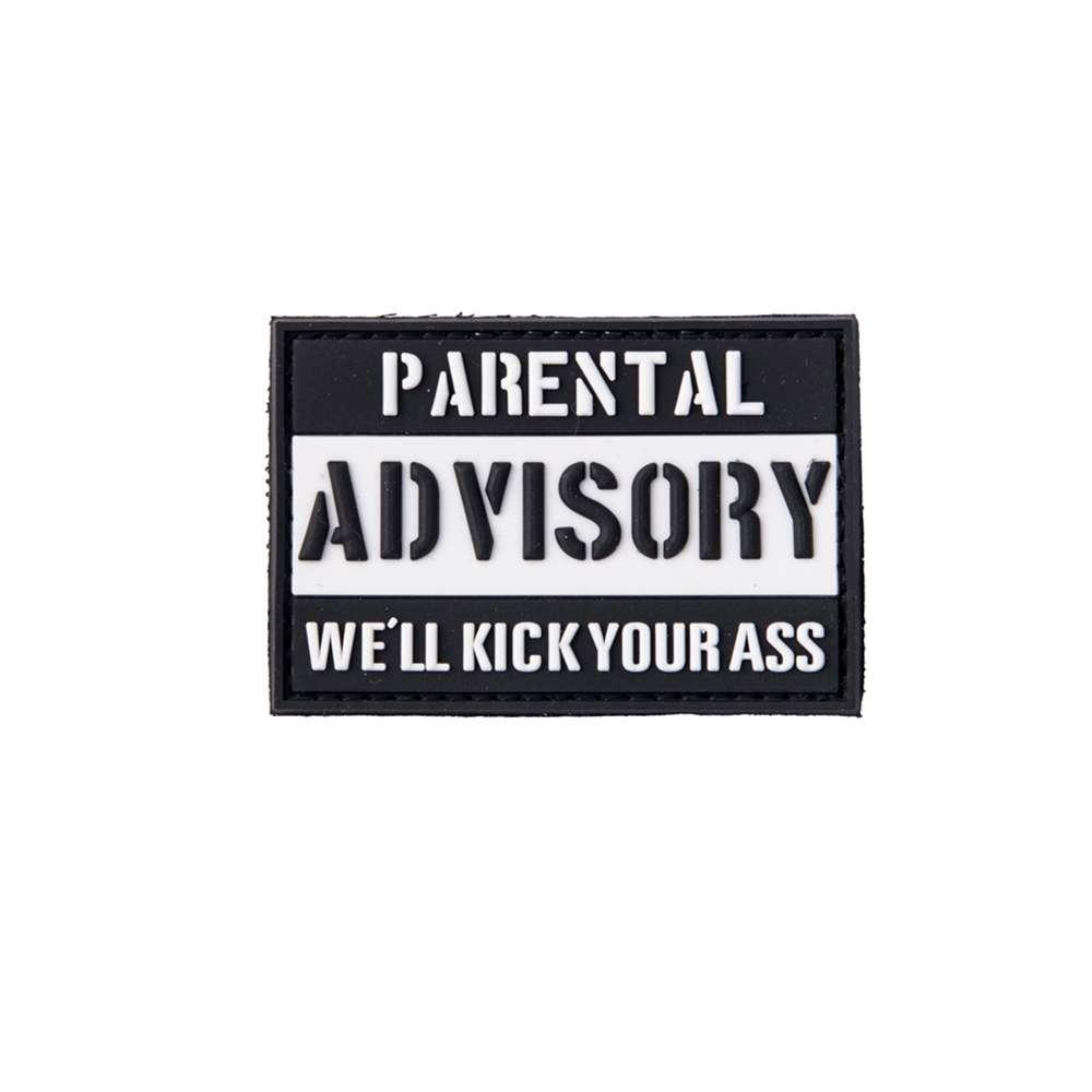 SECUBOR Лепенка parental advisory we'll kick your ass 7.5x5