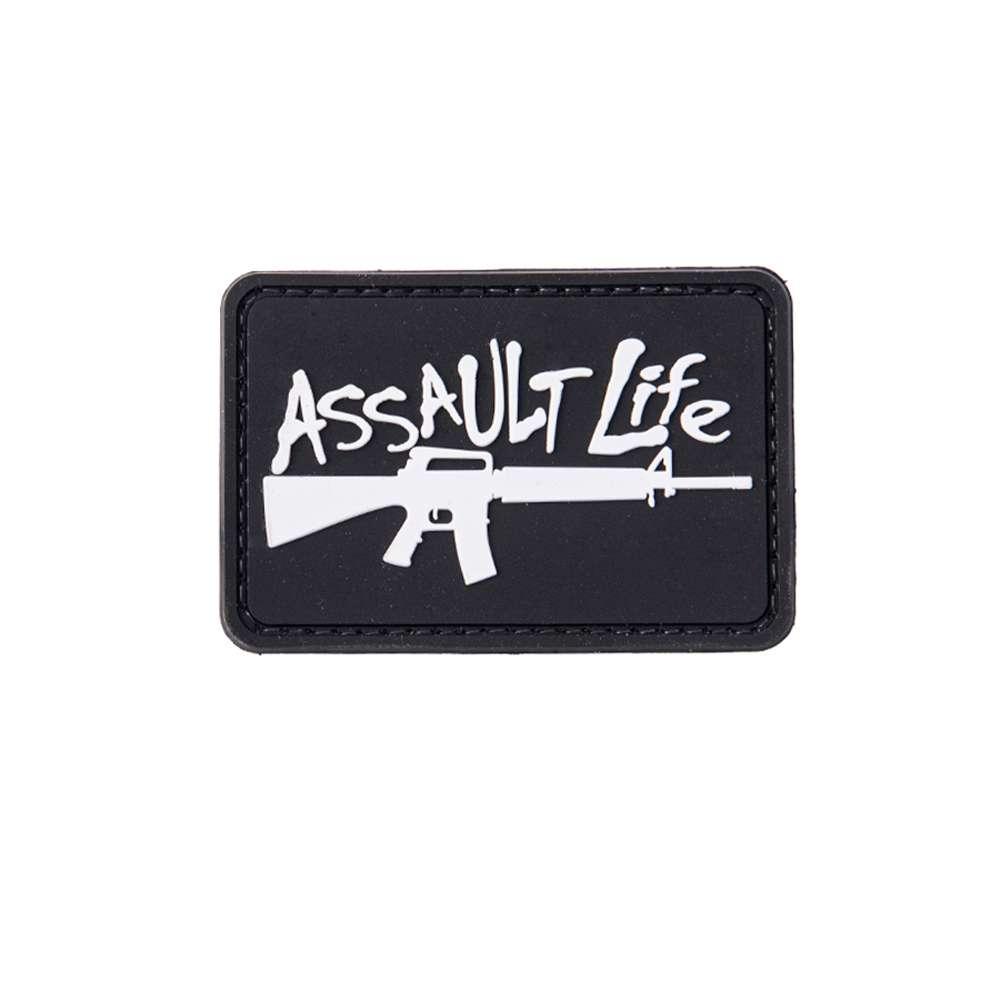 SECUBOR Лепенка assault life black and white 7.5x5