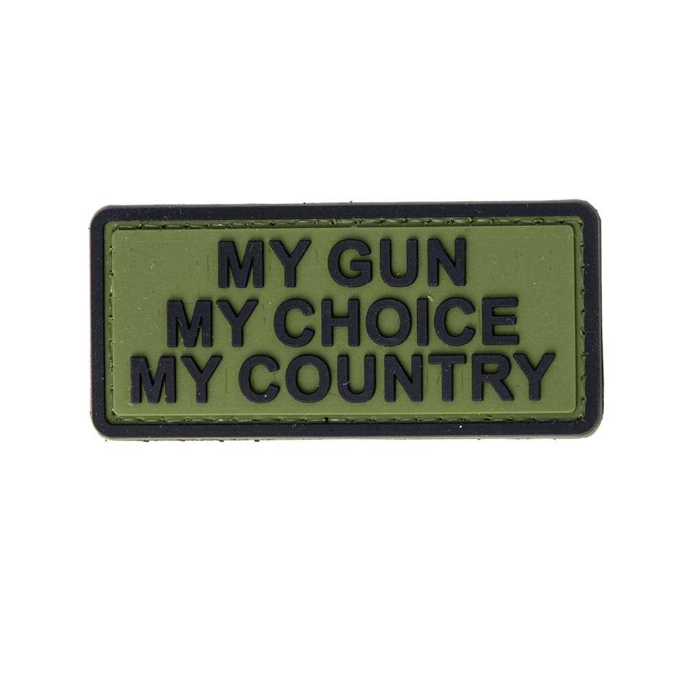 SECUBOR Лепенка my gun, my choise, my country od green and black 7.5x3.5