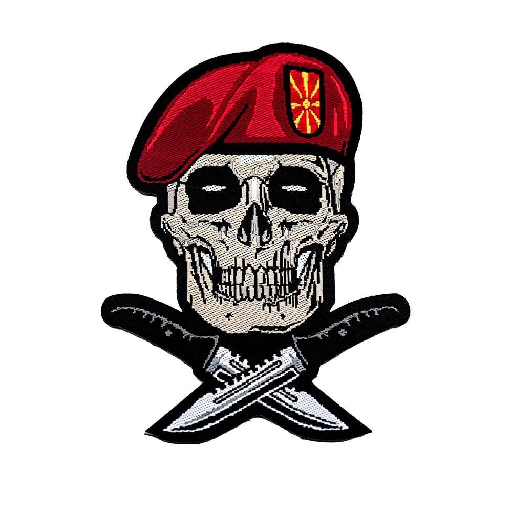 VIGOR Лепенка везен military skull 8hx5w