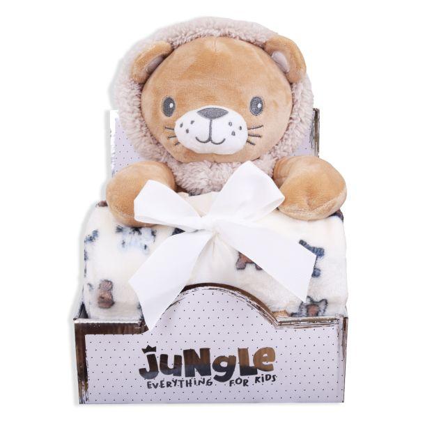 JUNGLE Ќебе со играчка Лавче 31002214, Беж