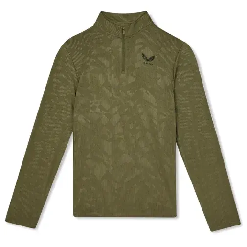 Машка маица Castore со вратоврска, зелена