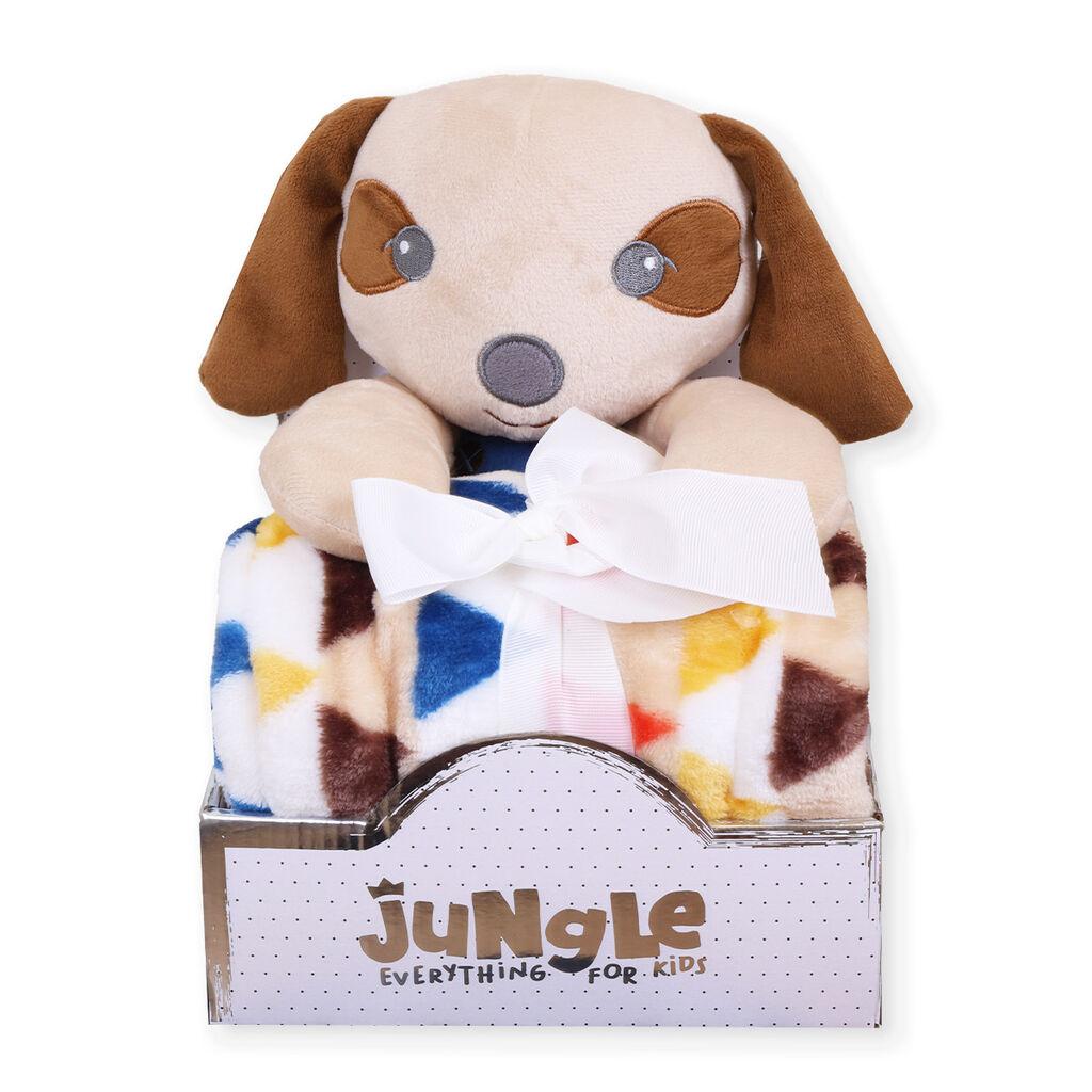 JUNGLE Ќебе со играчка Куче 31002209, Беж