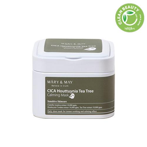 Mary&May Маска за лице CICA Houttuynia Tea Tree Calming Mask 30pcs