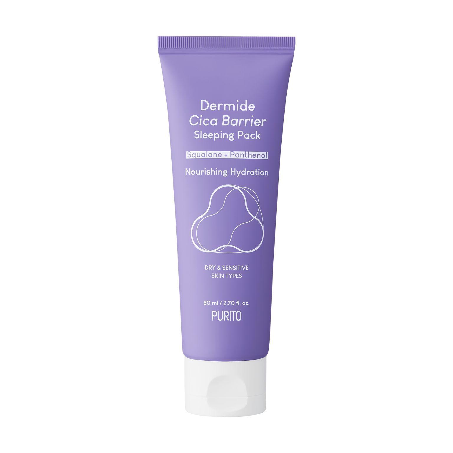 Purito Ноќна крема за лице Dermide Cica Barrier Sleeping Pack 80ml
