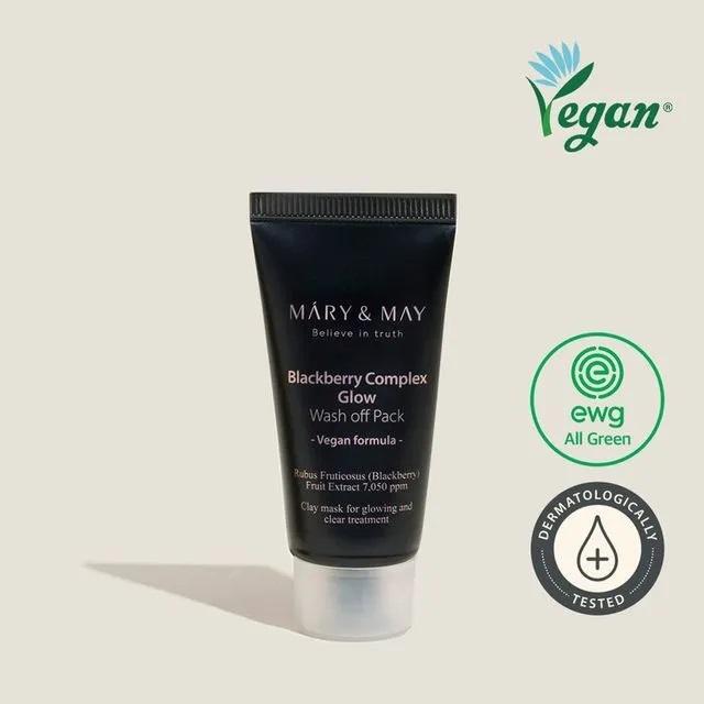 Mary&May Измивачка маска Blackberry Complex Glow Wash off Pack 30g