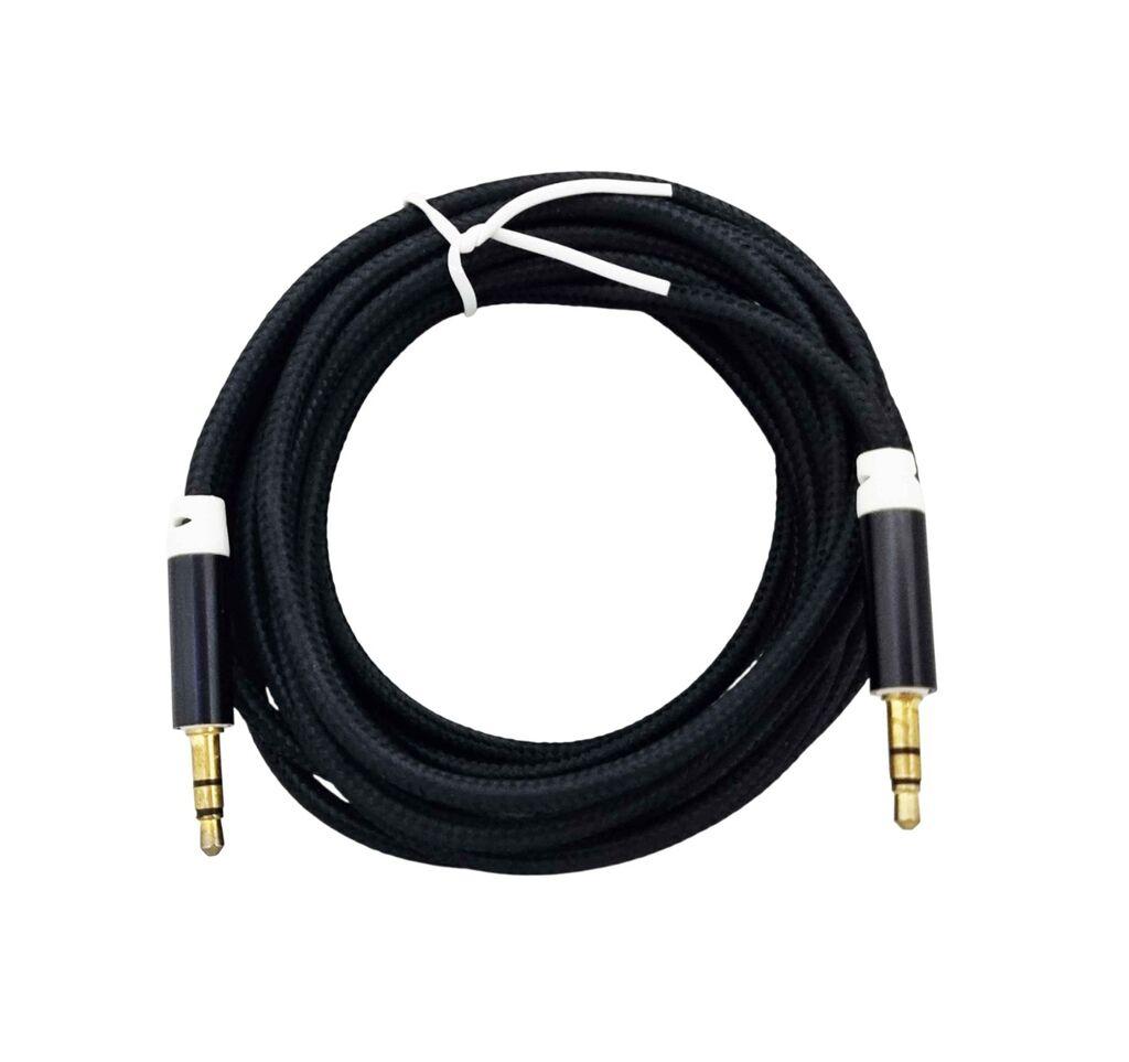 ALFA ELECTRIC Кабел AUX 3.5mm-3.5mm 2m Стерео, Црн