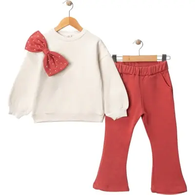 Kомплет 2 Делен блуза и траперки Bow