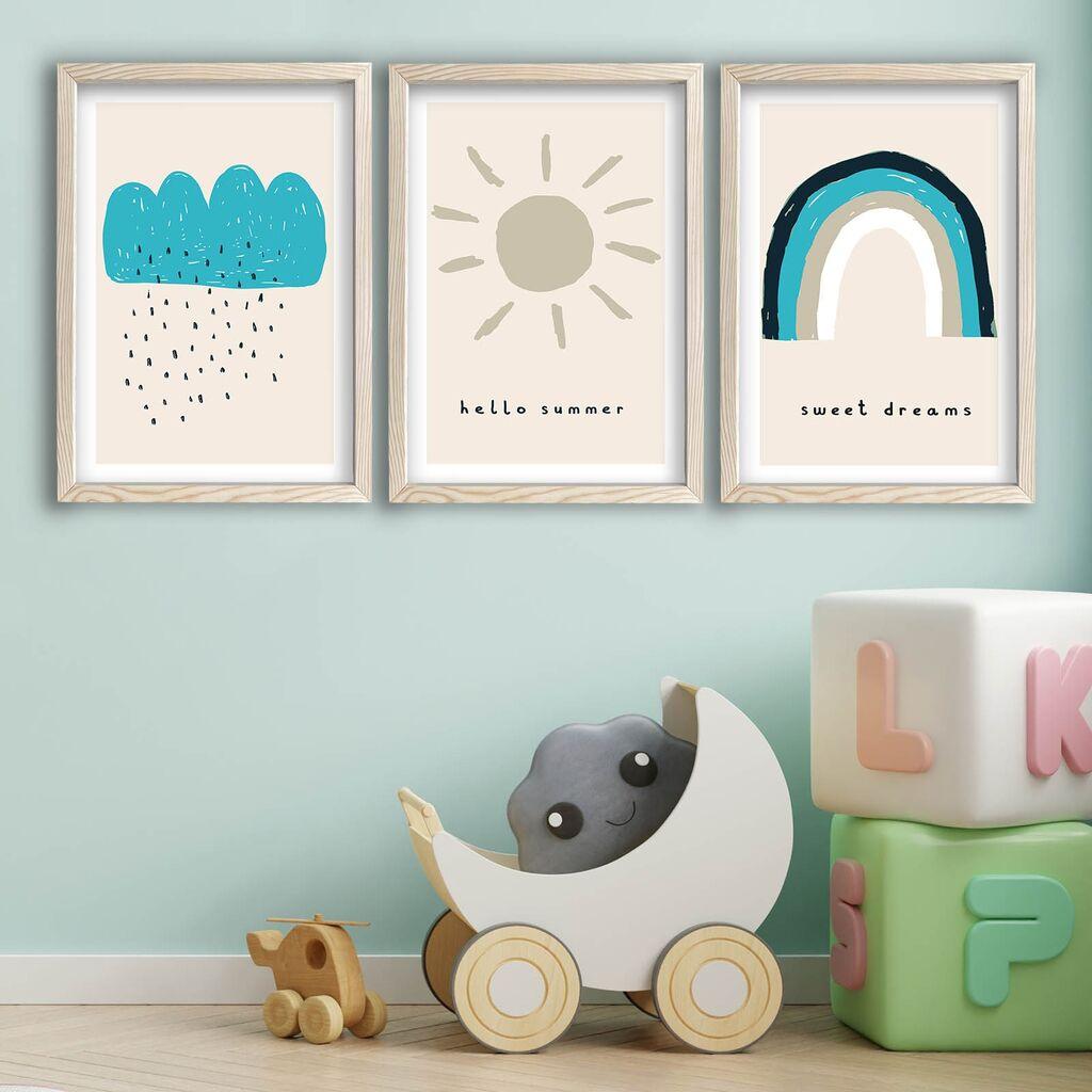 Слика Wallity 3P3853KCT-002, 3 дела, 53 x 118 см