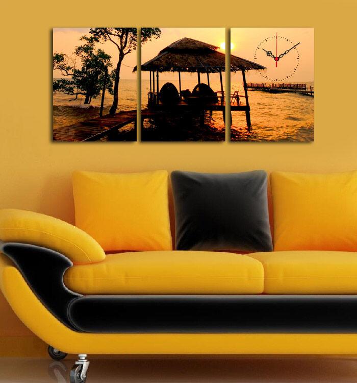 Wallity dzиден часовник 3P3040CSMOR-5, 96x40 см, 3 дела