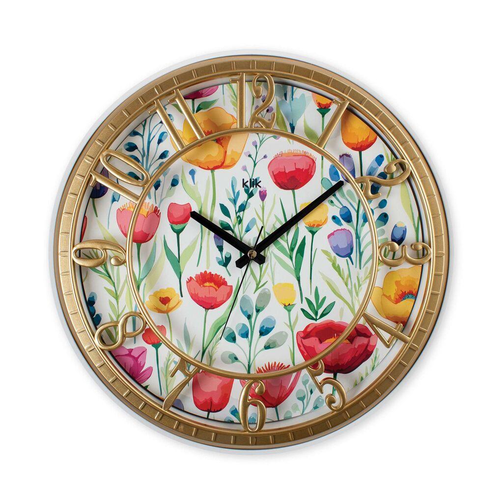 Wallity dzиден часовник Хисар Пролетен цвет, 40x40 см