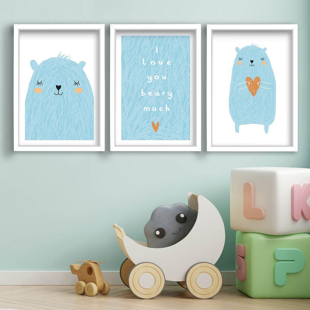 Слика Wallity 3P3853SCT-001, 3 дела, 53 x 118 см