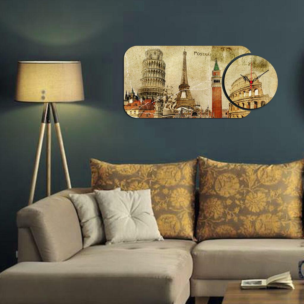 Wallity dzиден часовник YMS-52, 68x32 см, 2 дела