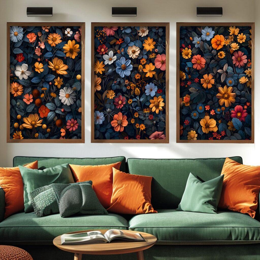 Wallity слика GE259, 3 дела, 35 x 47 см