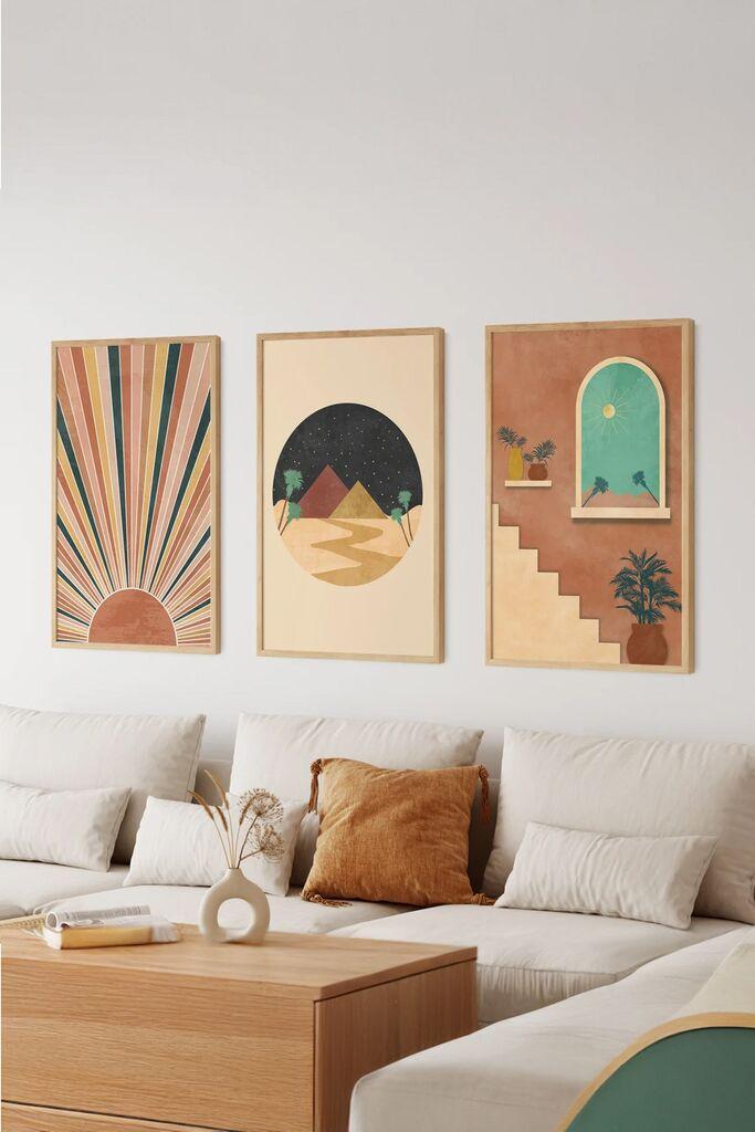 Wallity слика 3Dartsoho5, 3 дела, 33 x 48 см