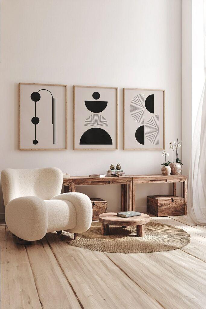 Слика Wallity 3Dartsoho83, 3 дела, 33 x 48 см