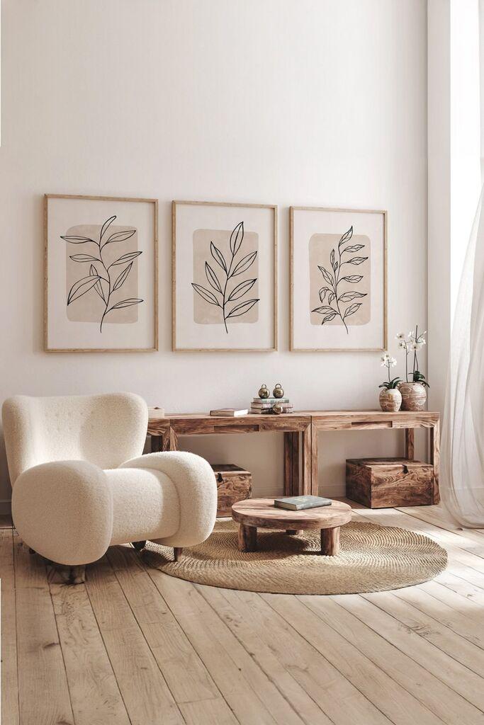 Слика Wallity 3Dartsoho54, 3 дела, 33 x 48 см