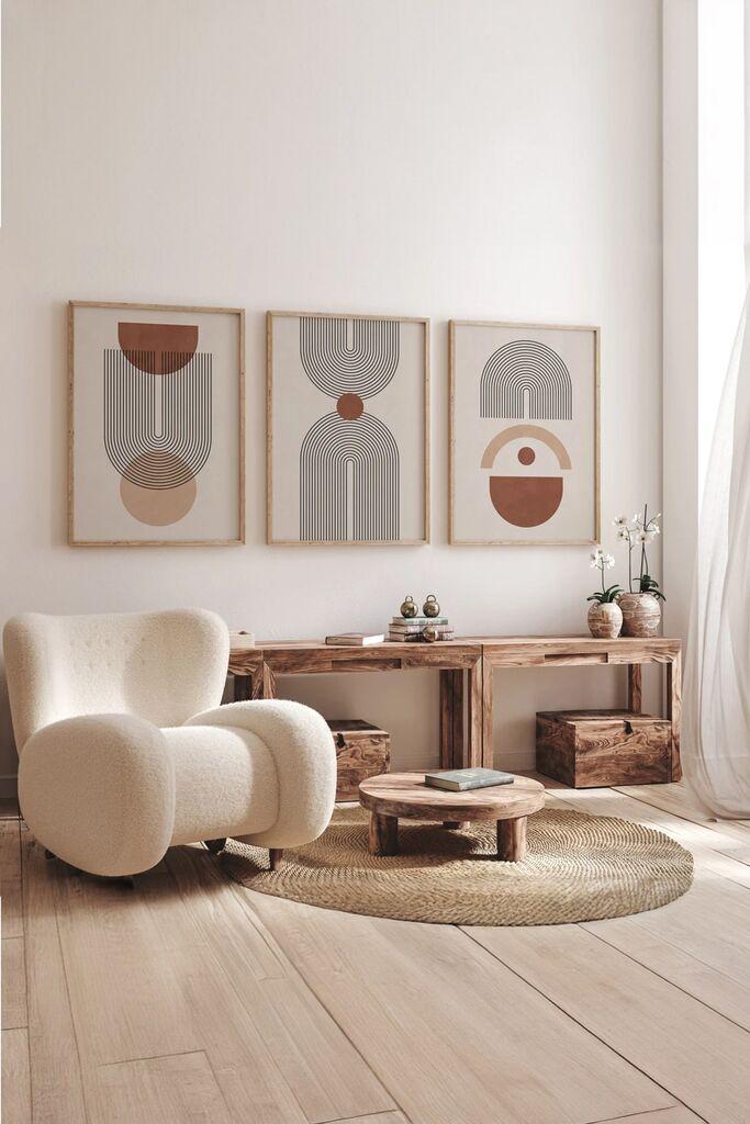 Слика Wallity 3Dartsoho46, 3 дела, 33 x 48 см