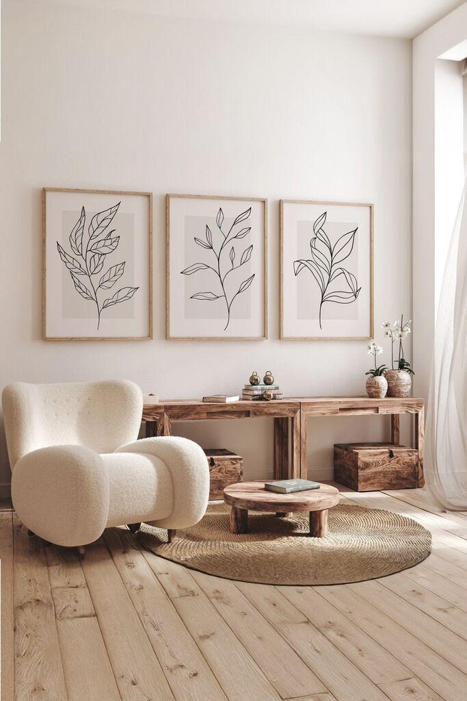 Слика Wallity 3Dartsoho76, 3 дела, 33 x 48 см