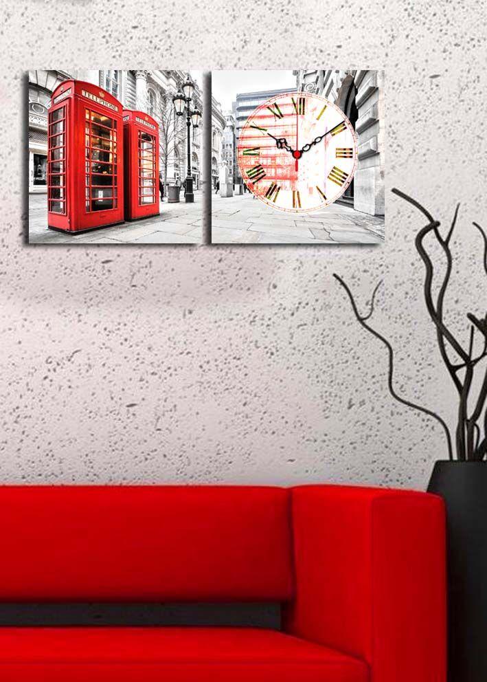 Wallity dzиден часовник 2P2828CS-7, 60x28 см, 2 дела