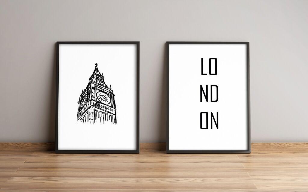 Слика Wallity 2Pysct-027, 2 дела, 74 x 51 см