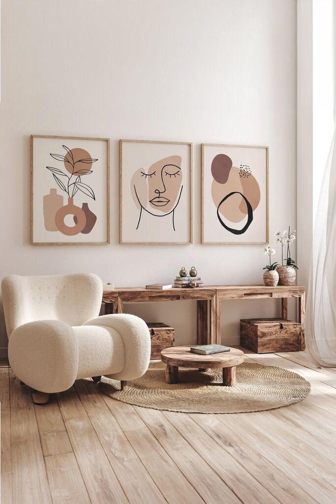 Слика Wallity 3Dartsoho87, 3 дела, 33 x 48 см