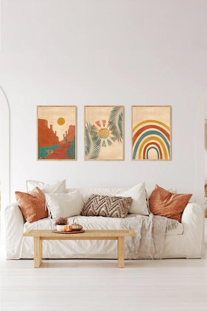 Слика Wallity 3Dartsoho11, 3 дела, 33 x 48 см