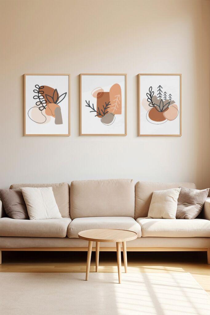 Слика Wallity 3Dartsoho122, 3 дела, 33 x 48 см