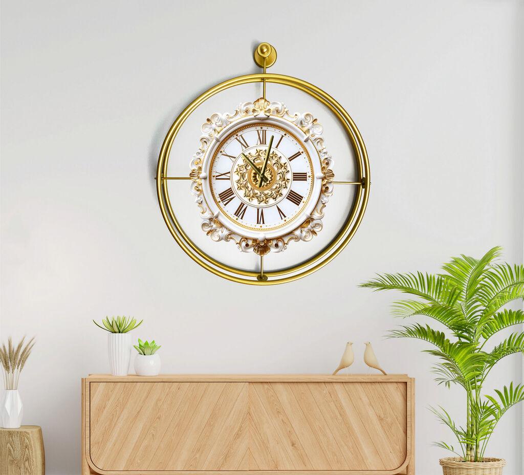 Wallity dzиден часовник Mcclock-00120, 58x65x7 см, златна боја