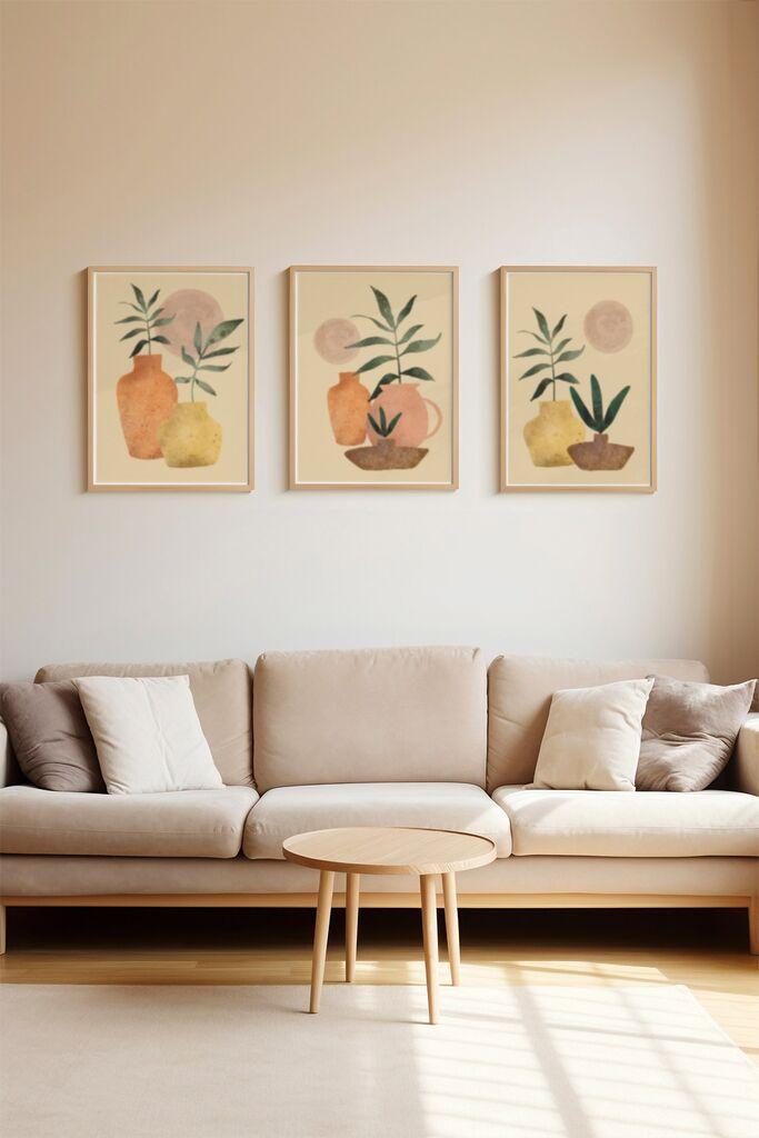 Слика Wallity 3Dartsoho106, 3 дела, 33 x 48 см