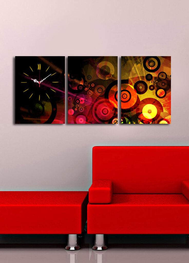 Wallity dzиден часовник 3P3040CS-58, 96x40 см, 3 дела