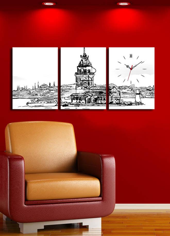 Wallity dzиден часовник 3P3040CS-50, 96x40 см, 3 дела