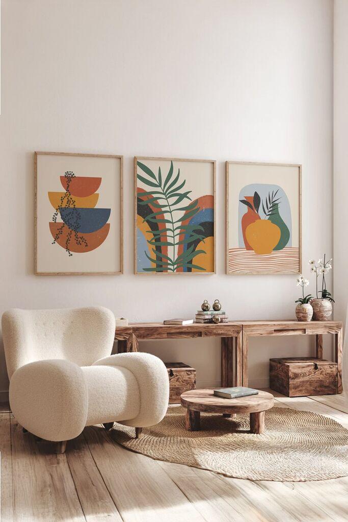 Слика Wallity 3Dartsoho20, 3 дела, 33 x 48 см