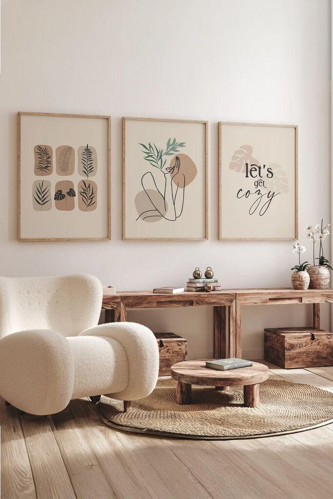 Слика Wallity 3Dartsoho26, 3 дела, 33 x 48 см