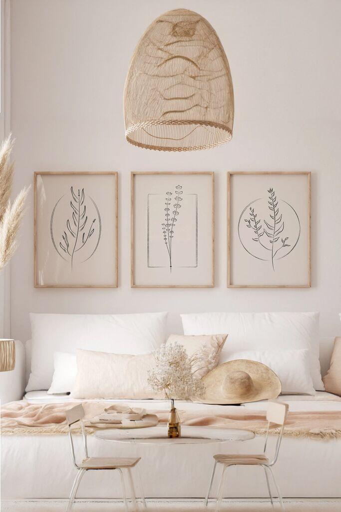 Слика Wallity 3Dartsoho61, 3 дела, 33 x 48 см