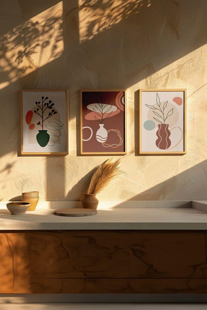 Слика Wallity 3Dartsoho105, 3 дела, 33 x 48 см