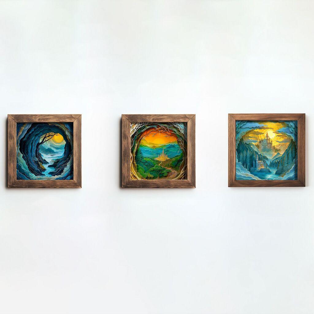 Wallity Picture UKZM068, 3 дела, 16 x 16 x 2 см