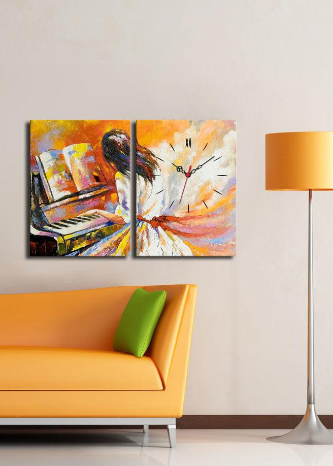 Wallity dzиден часовник 2P3040CS-75, 64x40 см, 2 дела